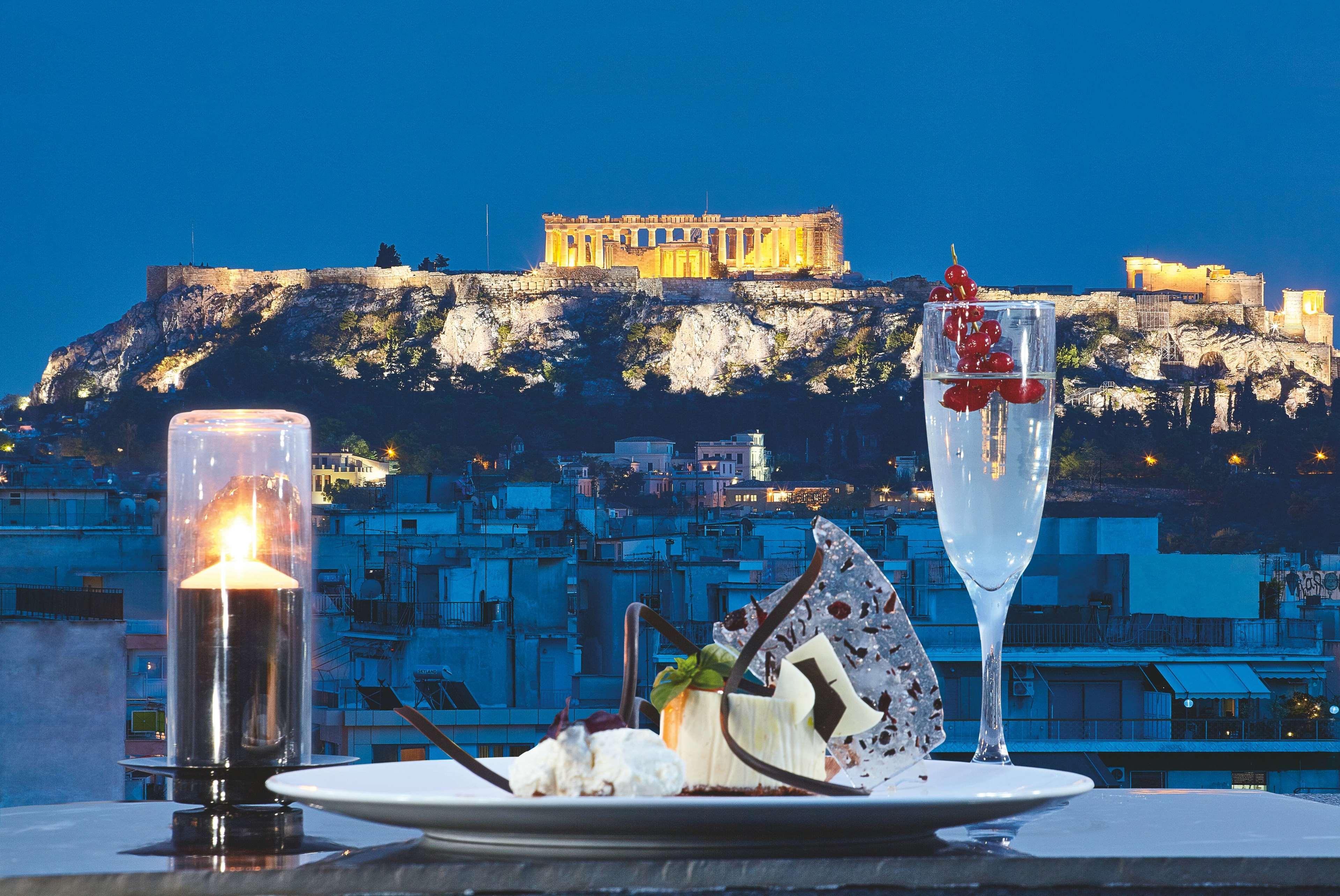 فندق ويندهام جراند أثينا المظهر الخارجي الصورة Acropolis view from the hotel